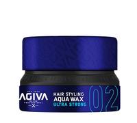 Agiva cera per capelli Hair Styling Aqua Wax Ultra Strong Navy Blue 02 155Ml Nuevo Formato, 155 ml