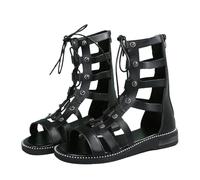 Agiyenna Gladiatore Romani Sandali Da Donna Con Lacci e Cinturino - Eleganti Scarpe Aperte Casual Per Spiaggia e Tempo Libero - Stile Vintage Estivo