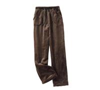 Agiyenna Pantaloni da Pigiama per Donna Morbidi e Soffici in Peluche con Tasche Eleganti in Fleece con Cordoncino Caldi Comodi Pantaloni Invernali Spessi per Il Tempo Libero