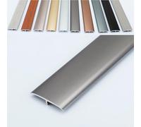 AGKANVCVNT Striscia di Transizione Profilo di Transizione Pavimento A T, Striscia di Copertura Adesiva, Striscia di Finitura per Piastrella/Legno Pavimento con Effetto Venatura De Legno(Gray B)