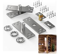 Aglehome Cerniera a perno, cerniera nascosta per porta segreta max 136 kg, hardware girevole resistente per libreria nascosta rotazione a 360 gradi, con ferramenta a sfera - Cerniera centrale