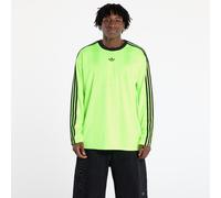 aglia adidas Jacquard Jersey Long Sleeve Tee Neon Green/ Black M