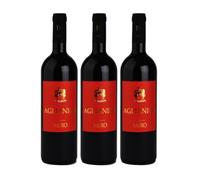 Aglianico Moio 75cl - Vino Rosso Italiano - Intenso, Strutturato e Avvolgente - Affinato in Legno - Eccellenza Campana Made in Italy - Vino da Carni, Formaggi e Occasioni Speciali (3 BT)