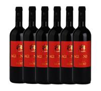 Aglianico Moio 75cl - Vino Rosso Italiano - Intenso, Strutturato e Avvolgente - Affinato in Legno - Eccellenza Campana Made in Italy - Vino da Carni, Formaggi e Occasioni Speciali (6 BT)