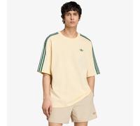 aglietta adidas Adicolor 3-Stripes Oversized T-Shirt War Vanilla/ Collegiate Green M