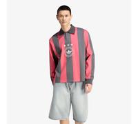 aglietta adidas Graphic Long Sleeve Polo Shirt Utility Black/ Crea White M