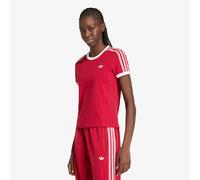 aglietta adidas Pinstripe Short Sleeve Sli Tee Tea Victory Red/ White/ Tea Victory Red M