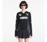 Nike Running top a maniche lunghe Swift con stampa grafica nero M