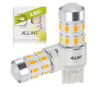 AGLINT W21W T20 LED Lampadine 7440 7443 W21/5W 992 12V 24V Auto Indicatori di Direzione Luci Girare Segnale Parcheggio Luce Posteriore Antinebbia Giallo Ambra 2 Pezzi