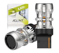 AGLINT W21W T20 LED Lampadine CANBUS per Auto Indicatori di Direzione Ambra | T20 LED Lampadina CANBUS Senza Errori Anti Hyper Flash 12V W21W 7440 con Fan per Auto Luci Indicatori di Direzione 2Pcs