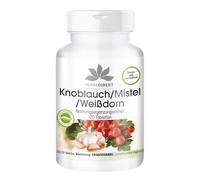Aglio vischio biancospino - 120 compresse con vitamina C | VEGAN | Herba Direct
