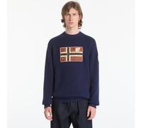 NAPAPIJRI Pullover 'D-ARCHIVE' beige / navy / rosso scuro Uomo - Abbigliamento - Pullover e cardigan - Pullover - Pullover girocollo NAPAPIJRI M