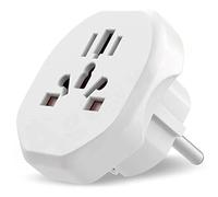 Aglow.it Adattatore da Viaggio 2500w universale ATQ2355, Convertitore per Spina Universale Tutto in uno, Alimentazione Internazionali oltre 150 i Paesi per USA UK EU