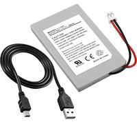 Aglow.it Batteria ricambio compatibile con Playstation 3, Adatta al Controller wireless della PS3 ricaricabile Li-ion 800mA 3.7V con Cavo di Ricarica
