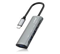 Aglow.it Hub Usb C sdoppiatore TPC3050 10 Gbps 60W, Doppiatore Fast charger 5 in 1 Usb 3.0 Usb 2.0, Data transfert PD 60w compatibile con ricarica laptop