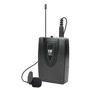 Aglow.it Microfono Wireless Lavelier W736, Microfono con clip wireless, Microfono palmare in VHF, Microfono Alta qualità Distanza 30M Segnale stabile (Lavelier)