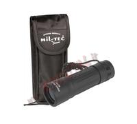 Aglow.it Monocolo Mil-Tec Nero 15705002, MONOCOLO MIL-TEC WOODLAND con CUSTODIA,