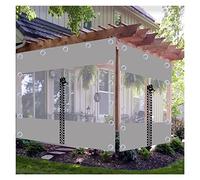 AGLZWY Copertura Laterale per Pergola Tenda Balcone Esterno con Cerniera Telo Trasparente per Serra, Garage, Isolamento Impianti(9.84x6.56ft/3x2m)