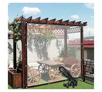 AGLZWY Tende per Pergola da Esterno Telo per Patio con Perforazioni per Giardini, Copertura Vegetale Pannello Laterale Trasparente 0,12 Mm, Personalizzabile(3x2m/9.84x6.56ft)
