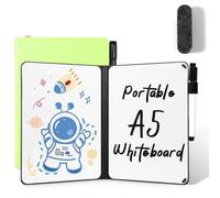 AGM A5 Portatile Lavagna Cancellabile, bifacciale scrivibile, con Pennarello, Scrive Senza Intoppi per Studio, Bozza, Appunti, Nessuna magnetiche