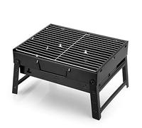 AGM Barbecue Carbone Portatile per 1-4 Persone, Barbecue Grill, BBQ Griglia in Acciaio a Carbone Pieghevole Portatile per Picnic, Viaggi, Patio o Campeggio in Giardino (40 x 27 x 20 CM)