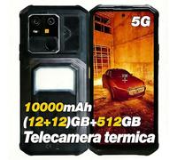 AGM G3 Pro Smartphone Robusto Android 15,Immagini Termiche Integrate,12 + 12 GB RAM+512 GB ROM,64 MP+50 MP+2 MP,10000 mAh/6,72 Pollici FHD+120 Hz,Dual SIM IP68/NFC/OTG/GPS/Face ID