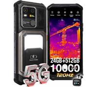 AGM G3 Pro Smartphone Rugged 5G + Auricolari Wireless Set 2 in 1 | Termocamera 512×384 25fps, 24GB+512GB, Batteria 10000mAh, Display 120Hz, IP68/IP69K, MIL-STD-810H, Android 15