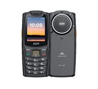 AGM M6 SE Dual SIM Cellulare Nero/Arancione 128 MB 48 MB RAM Altoparlante IP68 109 dB USB-C