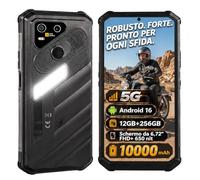 AGM X7 Rugged Smartphone Android 16 Telefono Indistruttibile 5G | 6.72" HD+650Nits Display 120Hz 10000mAh IP69K Telefono Rugged,MTK 7300 12GB+256GB,Camping Lights/NFC/OTG/GPS/Dual SIM