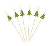 Agmoctz 200 pezzi di picchi da cocktail di Natale, stuzzicadenti, spiedini decorativi, picchi di festa di Natale per ripieno alimentare, bastoncini di spiedini A