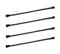 Agmoctz 4 Pz Series 4 Pin PWM Ventilatore Estensione di Potere Connettore Alloggiamento a Cavi di Estensione per Ventola 4 Pin/3 Pin