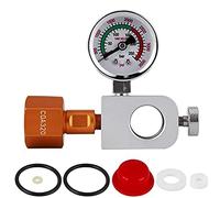 Agmoctz Adattatore di Ricarica Soda Terra Co2 con Manometro 3500Psi per Riempimento Soda, Bottiglia di Soda Rosa Art