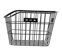 Agmoctz Cestino Della Bicicletta Posteriore Impermeabile Cestino Della Bicicletta In Filo Di Metallo con Grande Capacità Per La Maggior Parte Posteriore Della Bicicletta Traversa