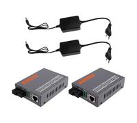 Agmoctz Convertitore di Supporti in Fibra Ottica Gigabit 1000 Mbps -GS-03AB Modalità a Fibra Monomotore a Fibra Spina EU