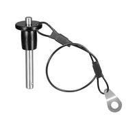 Agmoctz Penna a sgancio rapido in acciaio inox, diametro 6 mm, perno di bloccaggio con bottone automatico, cavo cordino, lunghezza utilizzabile 25 mm, durevole, facile da installare, facile da usare