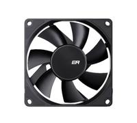 Agmoctz Ventilatore per alloggiamento computer 80mm 4 pin PWM ad alto flusso d'aria, Ultra-sottile, 1200-3000 giri/min, Ventola di raffreddamento a cuscinetto FDB a cascata