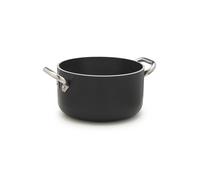 Agnelli Al Black Casseruola Alta 2 Manici cm 28 Alluminio 5 mm Induzione