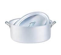 Agnelli Casseruola Alluminio (36x27cm) ovale con coperchio PROFESSIONAL FAMILY