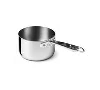 AGNELLI Casseruola Alta Aluinox 3Ply 1 Manico Inox Lucido 20x14 Cm