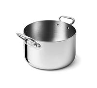 AGNELLI Casseruola Alta Aluinox 3ply 2 Manici Inox Lucido 32x20 Cm