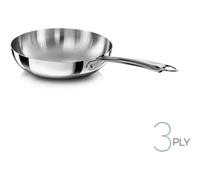 Pentole Agnelli Padella svasata alta alluminio inox per induzione 1907 con manico tubolare in acciaio inox, diametro 32 cm