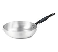 Pentole Agnelli ALMC111BPIC32 Linea Alluminio Induzione Padella Svasata Alta, Fondo a Induzione con 1 Manico Cool, con rivestimento antiaderente, 32 cm