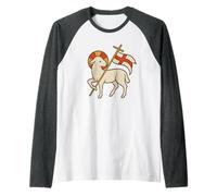 Agnello di Dio - Agnus dei - Cattolico Maglia con Maniche Raglan