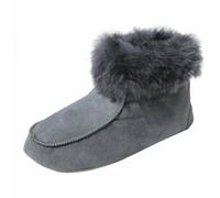 Agnello Pantofole Ibiza Grigio Uomo & Donna Bettschuhe Caldo Comode Vero Pelo