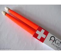 Agner 1 Coppia 5 a UV della Light Drum Sticks in arancione