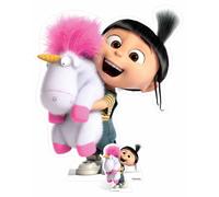 Agnes E Fluffy Unicorn Despicable Me 3 Con Mini Cartonato / Standee