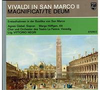AGNES GIEBEL, SOPRANO; MARGA HOFFGEN, CONTRALTO VITTORIO NEGRI, CONDUCTOR. CHORUS & ORCHESTRA OF THE TEATRO LA VENICE - VIVALDI IN SAN MARCO Magnificat Te Deum Negri Vinyl LP mit De Luxe Gatefold cover