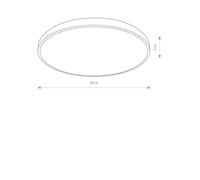 AGNES ROUND LED PRO BIANCO PLAFONIERA PLAFONIERA NT LED 10979