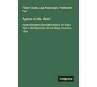 Agnese di Fitz-Henri: Drama semiserio da rappresentarsi nel Regio Teatro dell'illustrima città di Nizza, l'autunno 1839