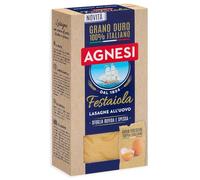 Agnesi Festaiola Lasagne all'Uovo di Grano Duro 100% Italiano, Sfoglia Ruvida e Spessa 500g